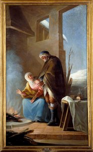 Winter. Gemälde von Mariano Maella von Mariano Salvador de Maella
