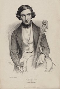 Porträt des Cellisten und Komponisten Hippolyte Prosper Seligmann 1817-1882, 1840