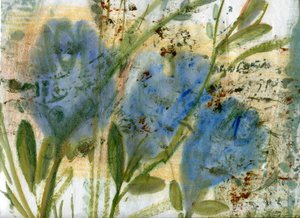 Blaue Blumen 2, 2020 von Marina Falco