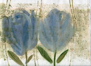 Blaue Tulpen 2, 2020
