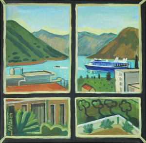 Küstenfenster Buchtblick von Marina Gorkaeva