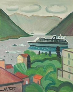 Fjordkreuzfahrt Dorf von Marina Gorkaeva