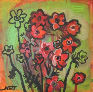 Lebendige Verspielte Blumen von Marina Gorkaeva