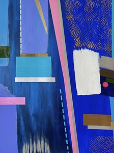 Lebendige blaue Geometrie von Marina Kozyr