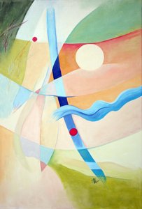 Abstraktes Licht und Fluss