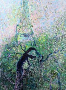 Eiffelturm durch die Bäume von Marina Nelson
