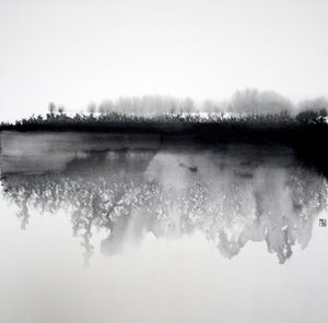 Zen Waldspiegelung von Marina Nelson