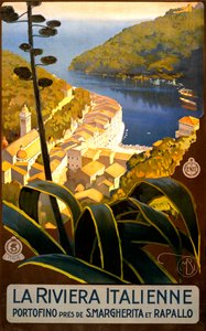 La Riviera Italienne Reiseplakat, ca. 1920