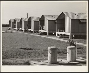 Unterkünfte für wandernde Gemüseernter, Osceola Arbeitslager, gebaut von FSA, Belle Glade, Florida