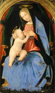 Madonna mit Kind, von Mariotto Albertinelli (1474-1515)