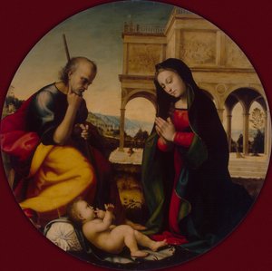 Die Anbetung des Christkindes, um 1500