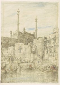 Am Ganges bei Benares von Marius Bauer