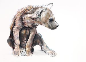 Hyänenjunges (Profil) von Mark Adlington