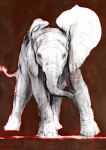 Ein Ohr oben, 2018 von Mark Adlington