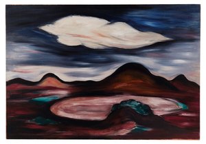 Landschaft mit Einzelner Wolke von Marsden Hartley