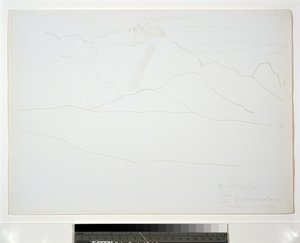 Berglandschaft mit Wolken