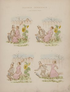 Seite aus den Humours of Cynicus (farbige Gravur) von Martin  Anderson