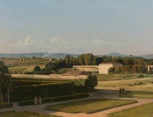 Blick auf die Gärten der Villa Medici von Martin Drölling