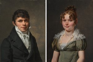 Nicolas Louis Faret und Madame Nicolas Louis Faret von Martin Drölling