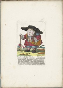Der Zwerg Crispin Skarnitz, ca. 1710 von Martin Engelbrecht (attributed to)