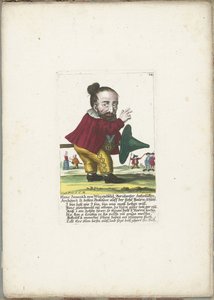 De dwerg Hans Sausakh von Wurstelfeld, ca. 1710 von Martin Engelbrecht (attributed to)