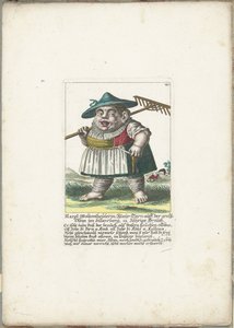Der Zwerg Margl Woltzenthoulerin, ca. 1710 von Martin Engelbrecht (attributed to)