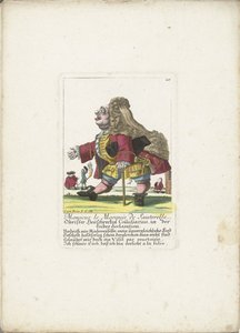 De dwerg Monsieur le Marquis de Sauterelle, ca. 1710 von Martin Engelbrecht (attributed to)