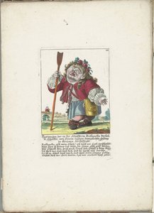 Der Zwerg Ploriander als Hirte, ca. 1710 von Martin Engelbrecht (attributed to)