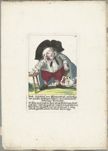 Der Zwerg Veith Schöberl von Gümpendriel, ca. 1710 von Martin Engelbrecht (attributed to)