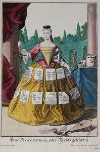 Eine Staatsanwältin, ca. 1735