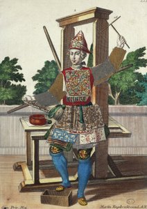 Hersteller von farbigem Papier, Gravur aus Assemblage des nouveau manouvries habilles von Martin Engelbrecht, Deutschland