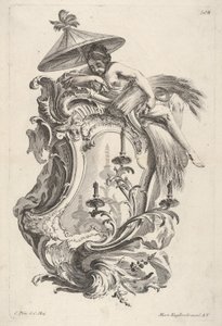 Wandleuchter, der den Sommer darstellt, aus Wand-Leuchter die 4 Jahrseiten vorstellend (ca. 1730-56)