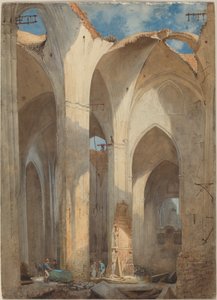 Die Ruinen der Sankt-Nikolai-Kirche in Hamburg von Martin Gensler