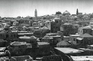 Jerusalem und Kuppel der Grabeskirche, 1937