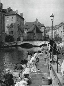 Thiou-Kanal, Annecy, Frankreich, 1937