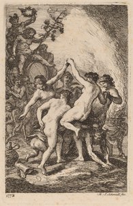 Der Triumph des Bacchus mit tanzenden Nymphen
