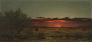 Jersey-Wiesen bei Sonnenuntergang von Martin Johnson Heade