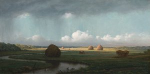 Plötzlicher Regenschauer, Newbury Marshes
