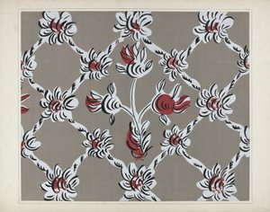 Handgemaltes Wanddetail, ca. 1938