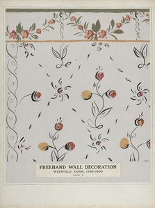 Handbemaltes Wanddetail