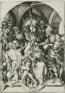 Christus mit Dornen gekrönt, aus Die Passion von Martin Schongauer