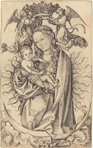 Madonna auf der Mondsichel von Martin Schongauer