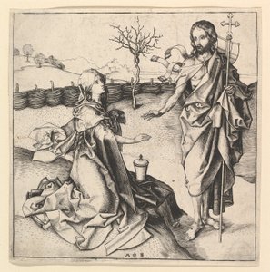 Noli me Tangere, ca. 1435-1491 von Martin Schongauer