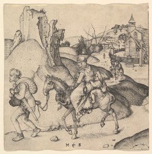 Bauernfamilie auf dem Weg zum Markt von Martin Schongauer