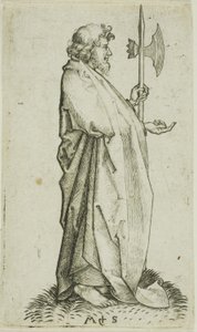 Der heilige Matthias, aus Apostel von Martin Schongauer