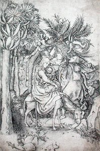 Die Flucht nach Ägypten, um 1470-80