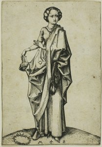 Die vierte törichte Jungfrau von Martin Schongauer