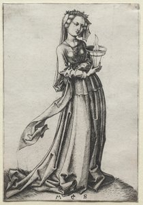 Die vierte kluge Jungfrau von Martin Schongauer