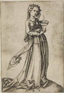 Die vierte kluge Jungfrau von Martin Schongauer
