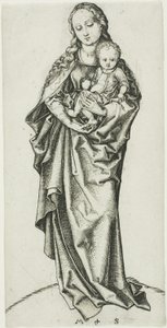 Die Madonna und das Kind mit einem Apfel